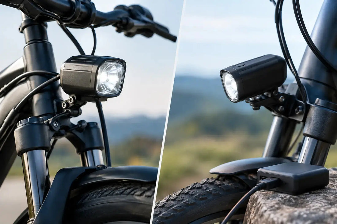 Hardwired Versus Rechargeable E-Bike Lights