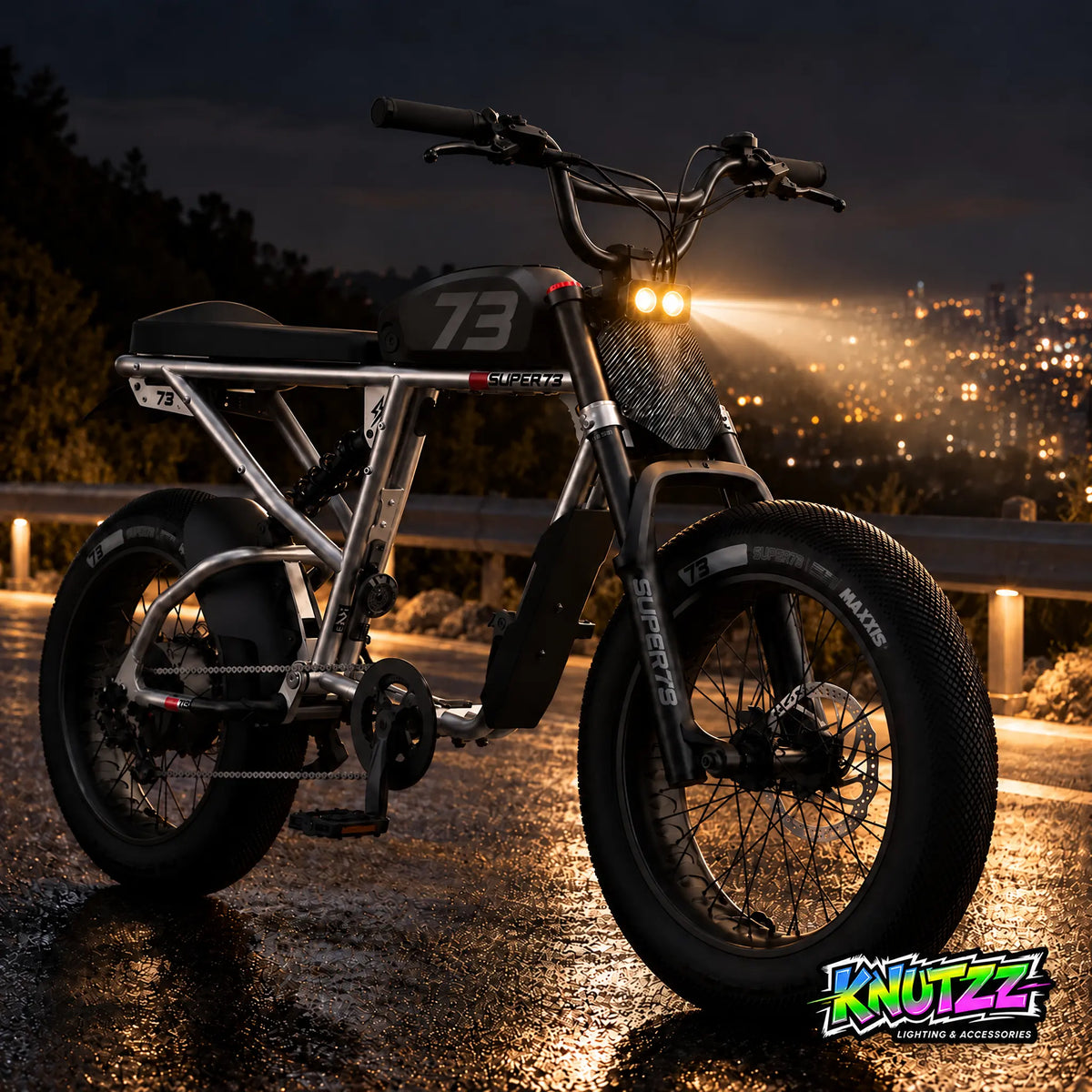 Super 73 Silver RX Baja Headlight