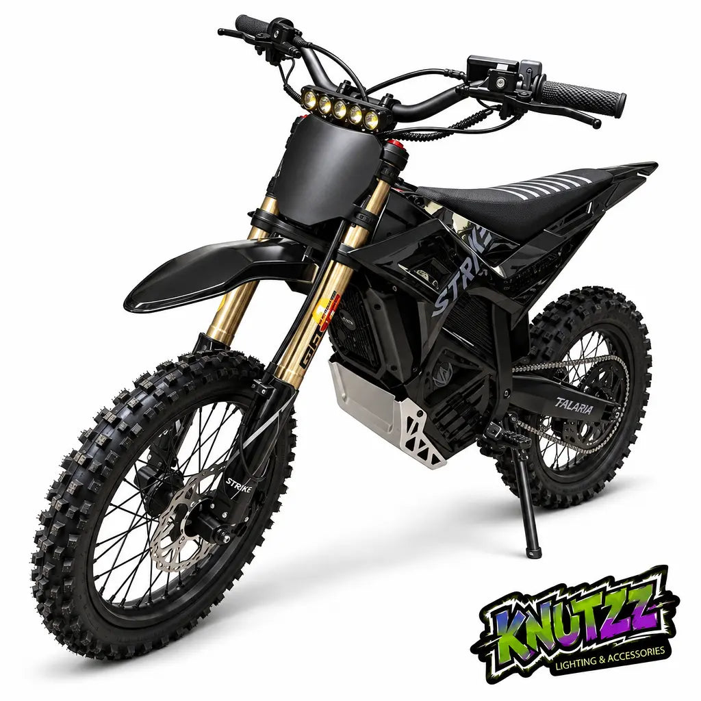 Throne Strike Shadow and Emoto Ebike Headlight and Light Bar for Baja