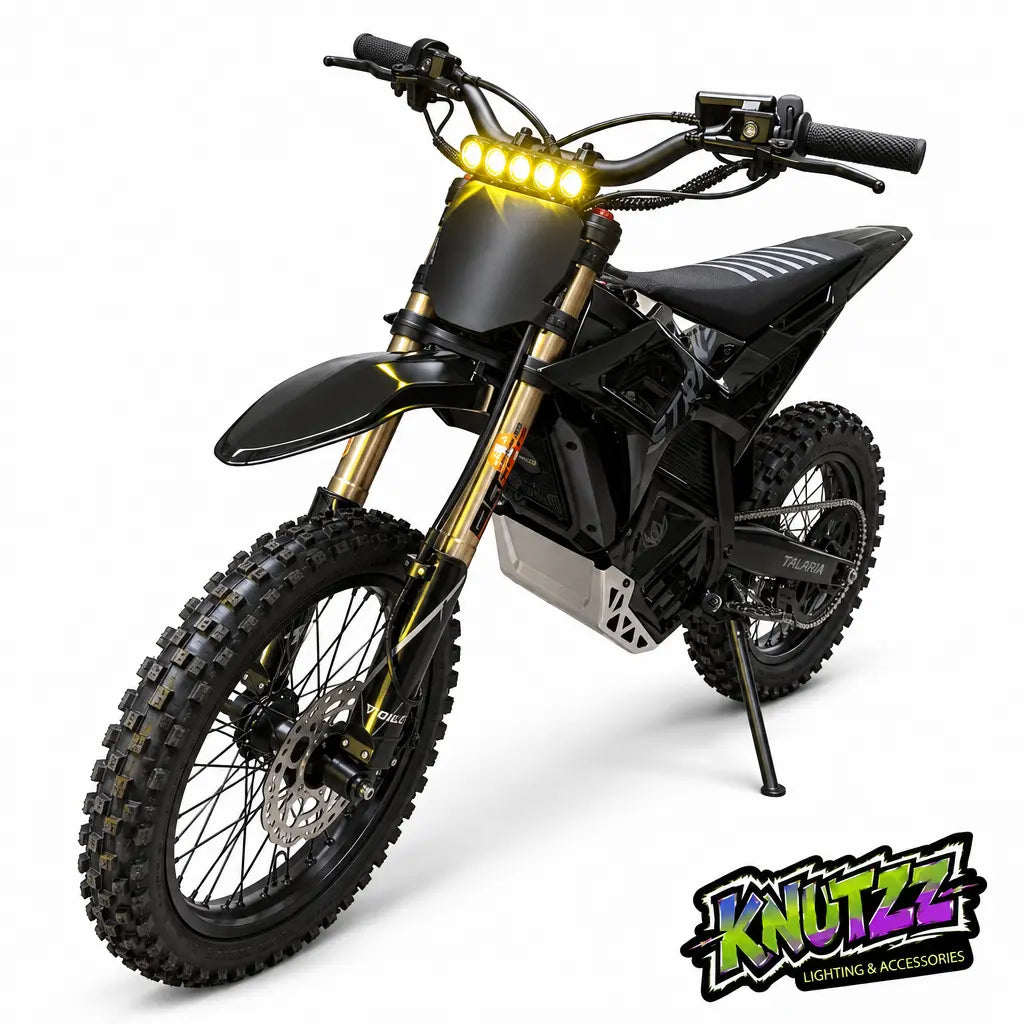 Throne Strike Shadow and Emoto Ebike Headlight and Light Bar for Baja
